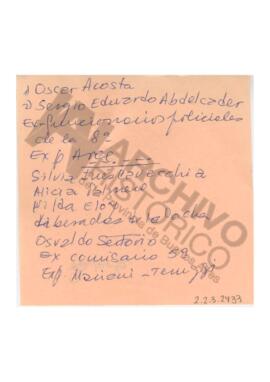Manuscrito de Adelina