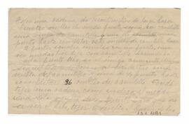 Notas de la madre de Adelina con indicaciones de tejido.