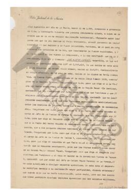 Declaración de José Néstor Estévez. 1984