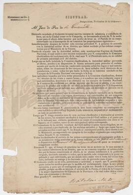 Circular del Ministerio de Gobierno dirigido al Juez de la Ensenada, 1852